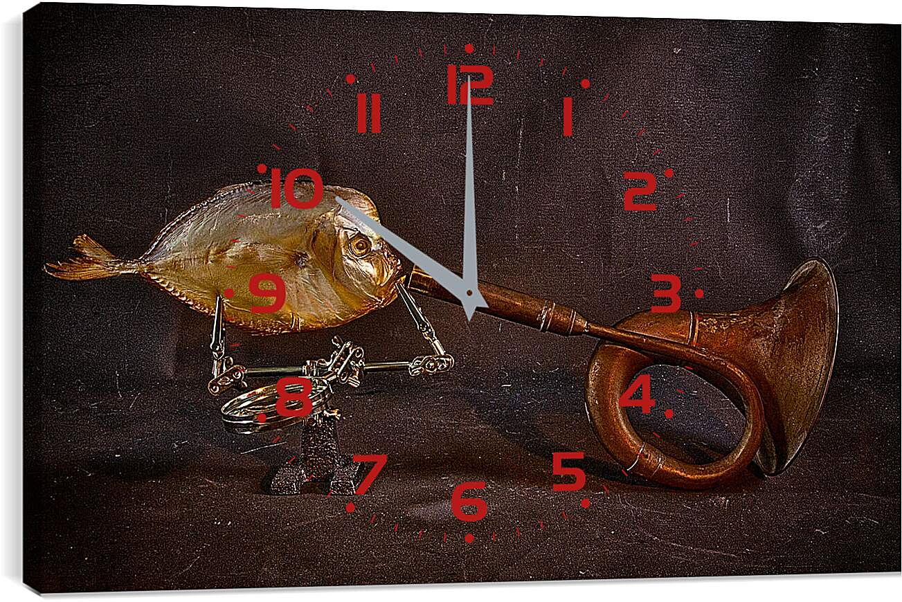 Часы картина - Вомер и труба. Валентин Иванцов
