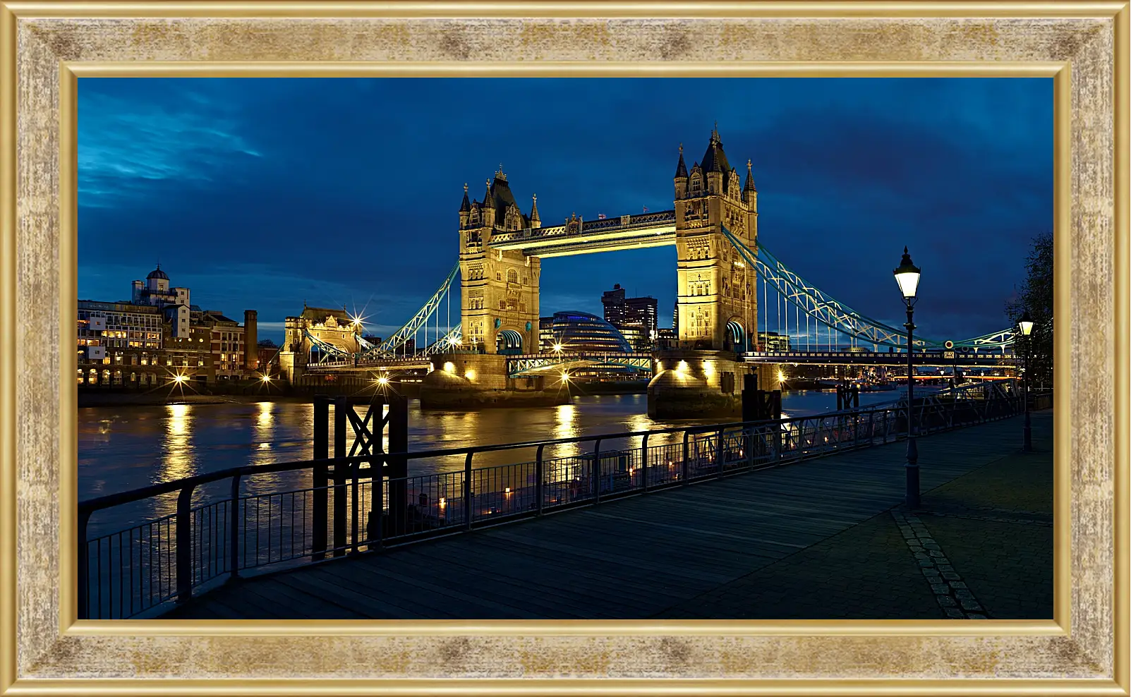 Картина в раме - Лондонский мост (London bridge)