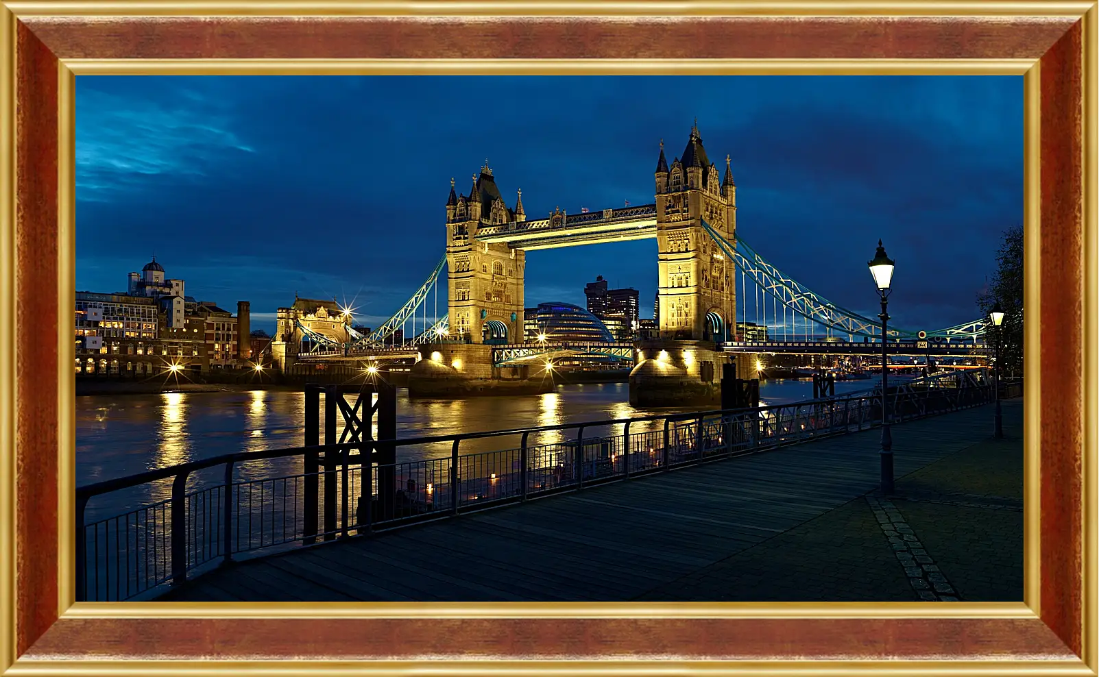 Картина в раме - Лондонский мост (London bridge)