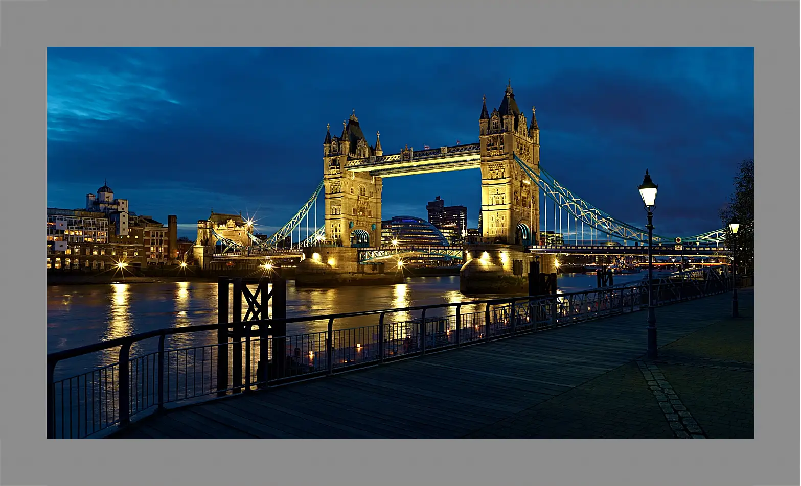 Картина в раме - Лондонский мост (London bridge)