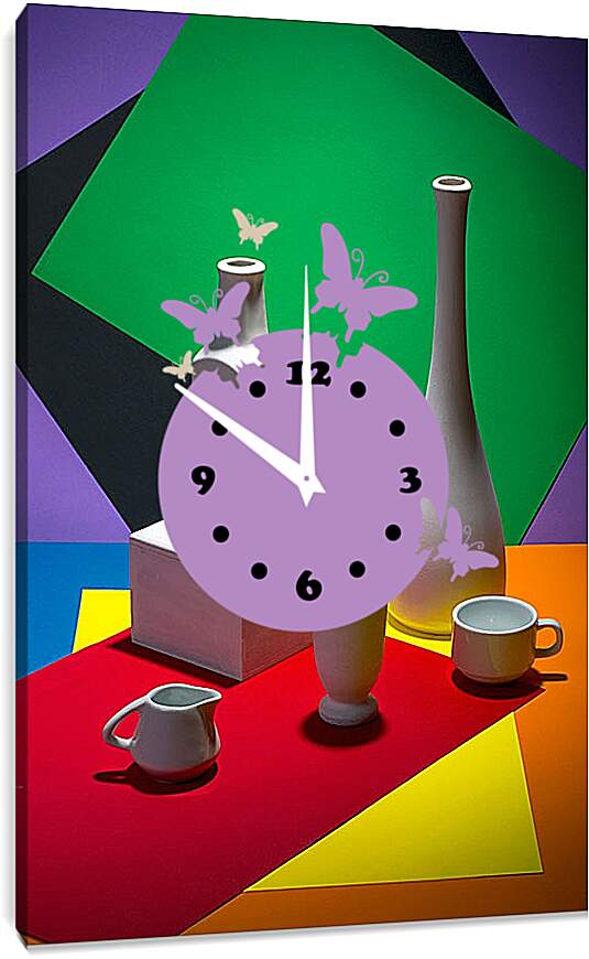 Часы картина - Геометрия цвета. Валентин Иванцов