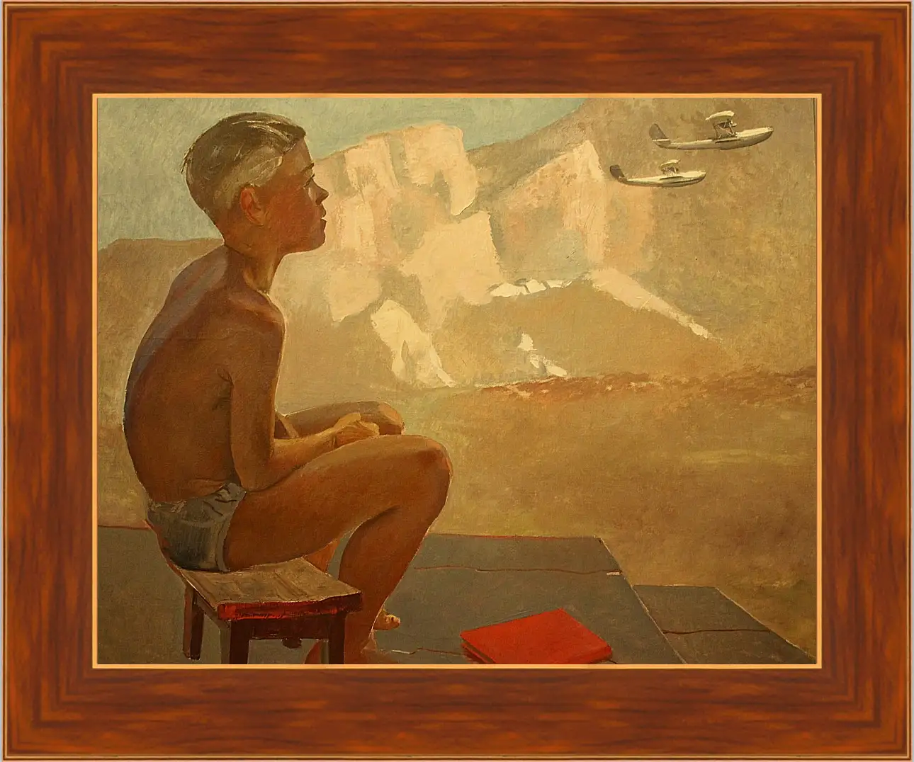 Картина в раме - Пионер. Александр Дейнека