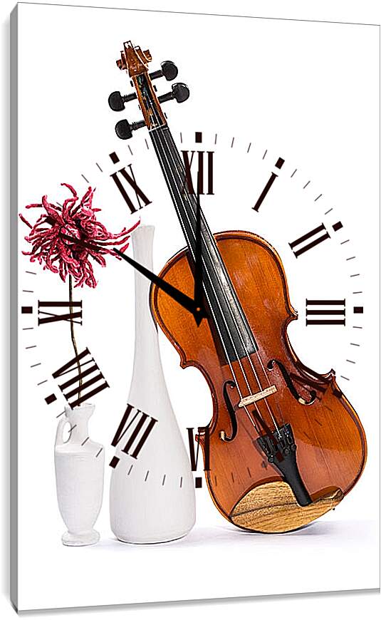 Часы картина - Натюрморт со скрипкой