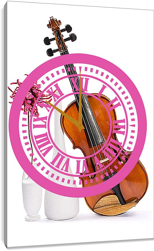 Часы картина - Натюрморт со скрипкой