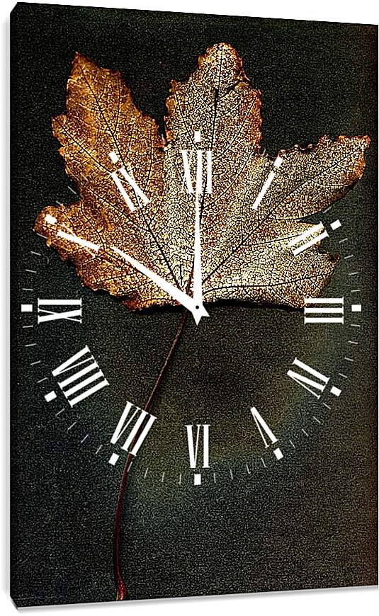 Часы картина - Осенний лист