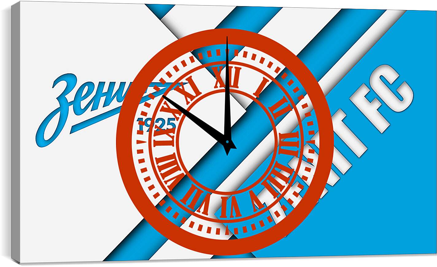 Часы картина - Эмблема ФК Зенит Санкт-Петербург