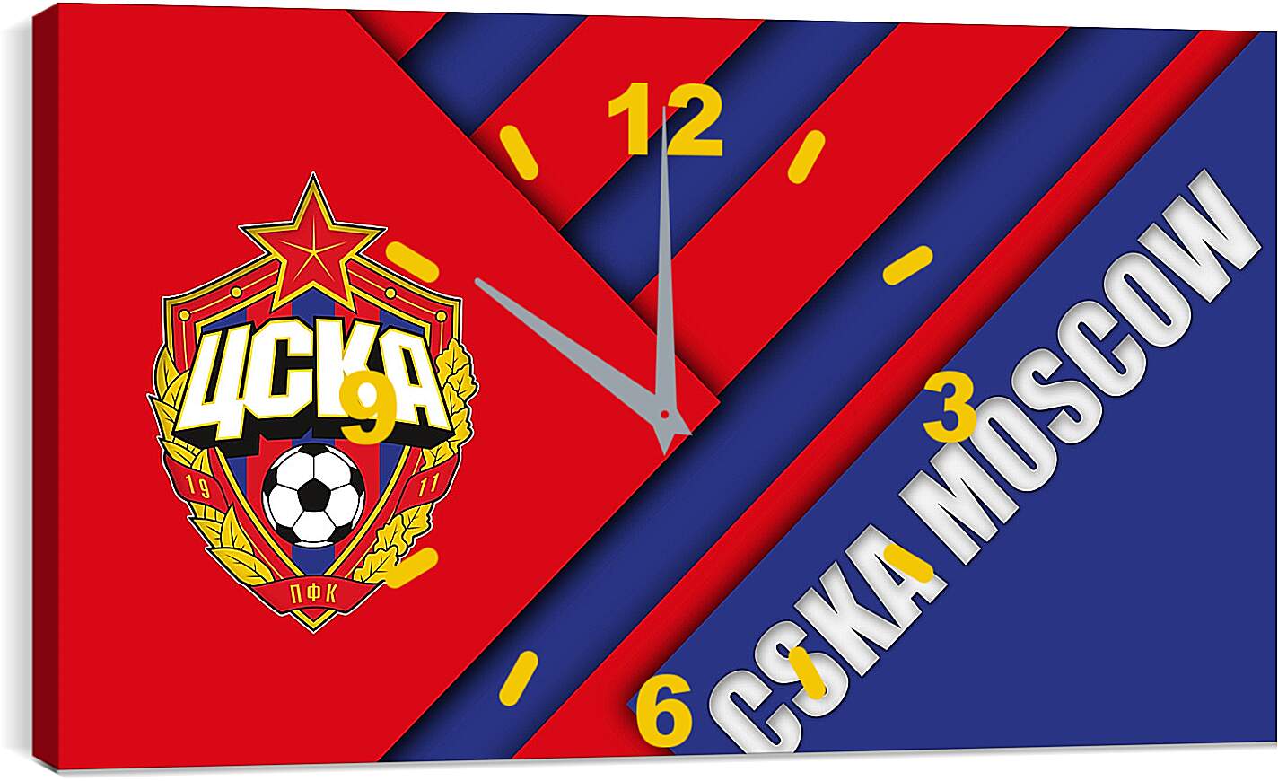 Часы картина - Эмблема ФК ЦСКА Москва