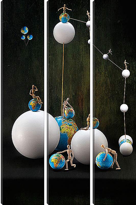 Модульная картина - Сопряжение окружностей или время собирать глобусы