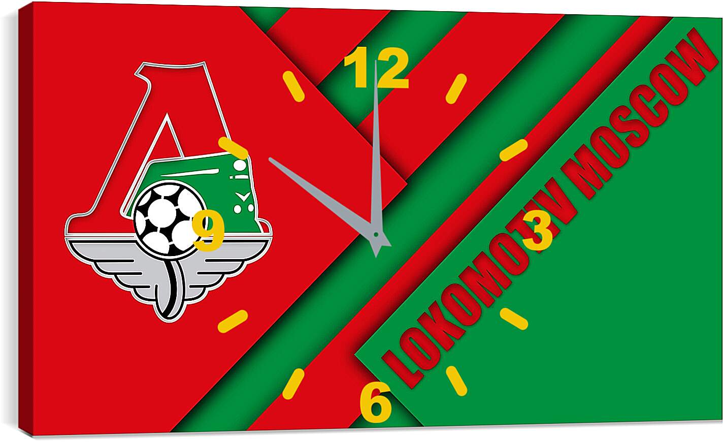 Часы картина - Эмблема ФК Локомотив Москва