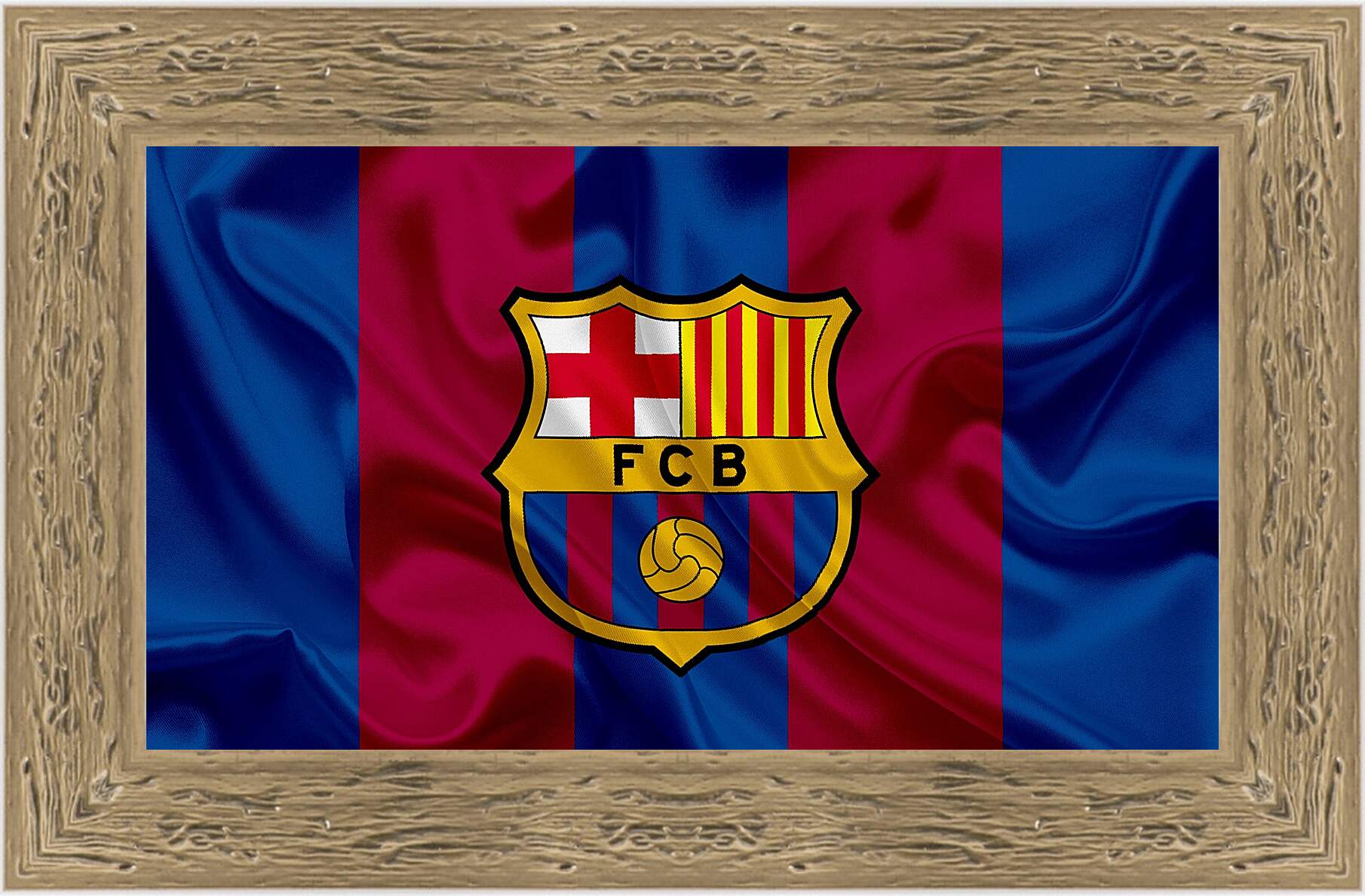Картина в раме - Эмблема ФК Барселона