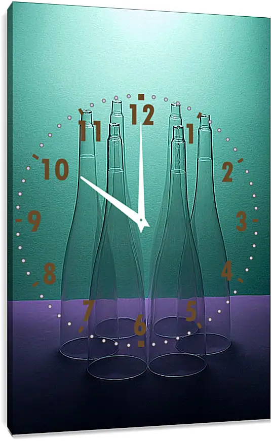 Часы картина - Шесть конических фигур