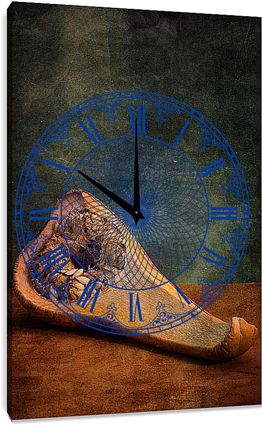 Часы картина - Анатомия тыквы 3