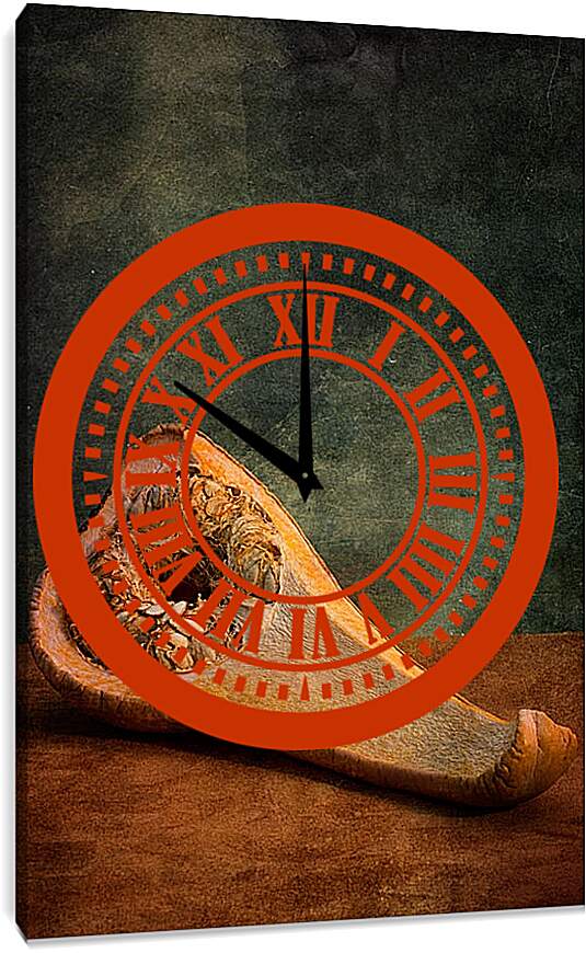 Часы картина - Анатомия тыквы 3