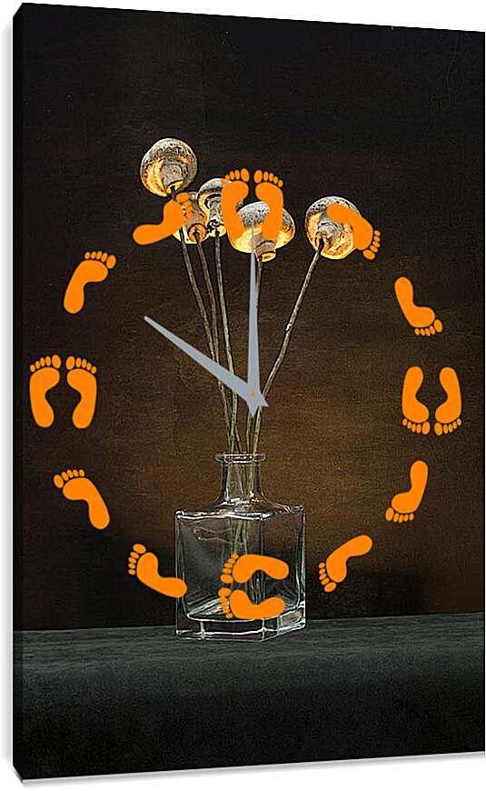 Часы картина - Букет грибов
