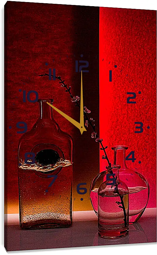 Часы картина - Весенний натюрморт 4