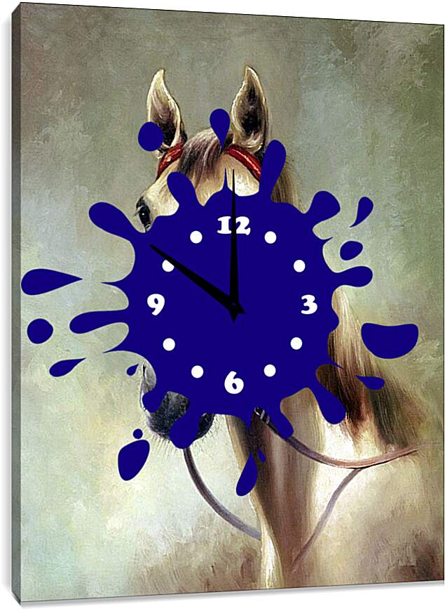 Часы картина - Лошадка