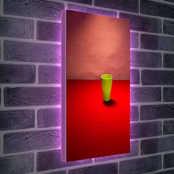 Лайтбокс световая панель - Зелёный стаканчик