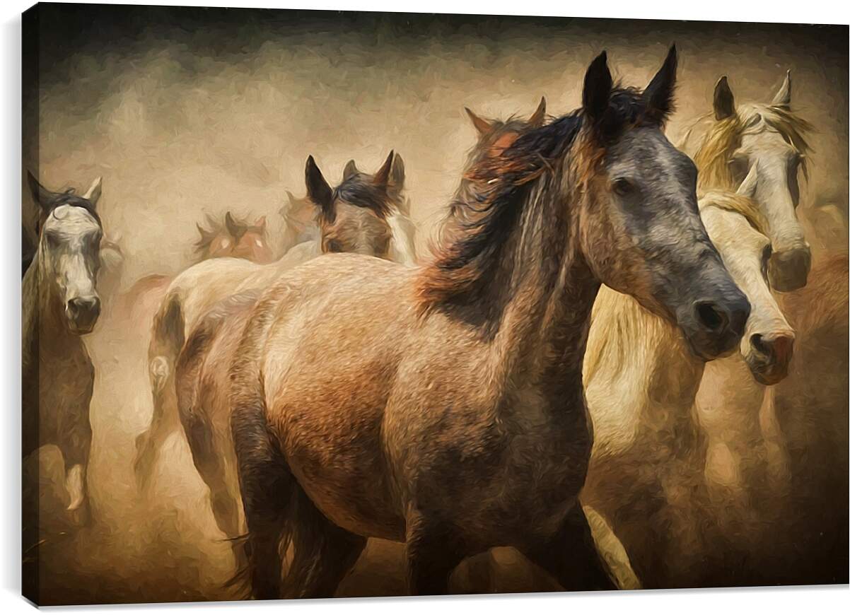 Постер и плакат - Табун лошадей