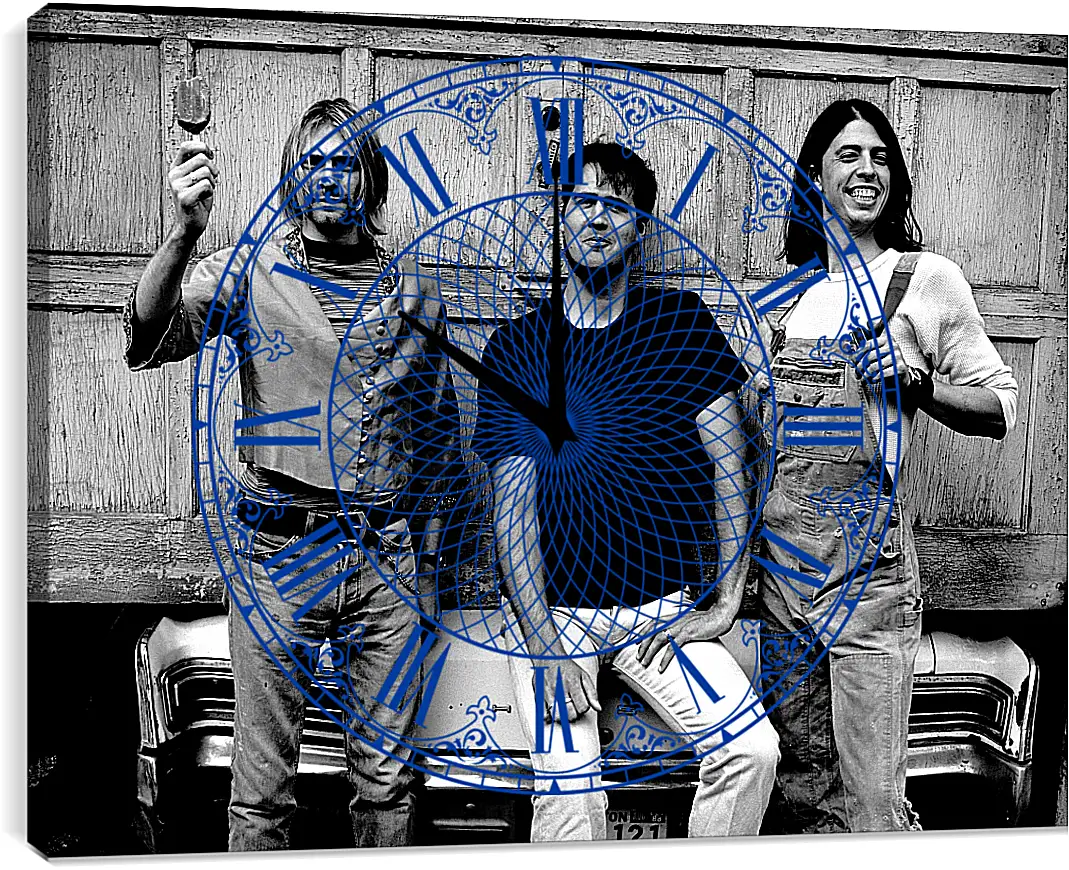 Часы картина - Нирвана (Nirvana)