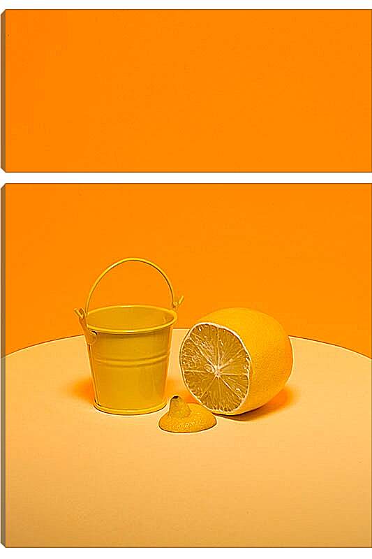 Модульная картина - Лимон с ведром