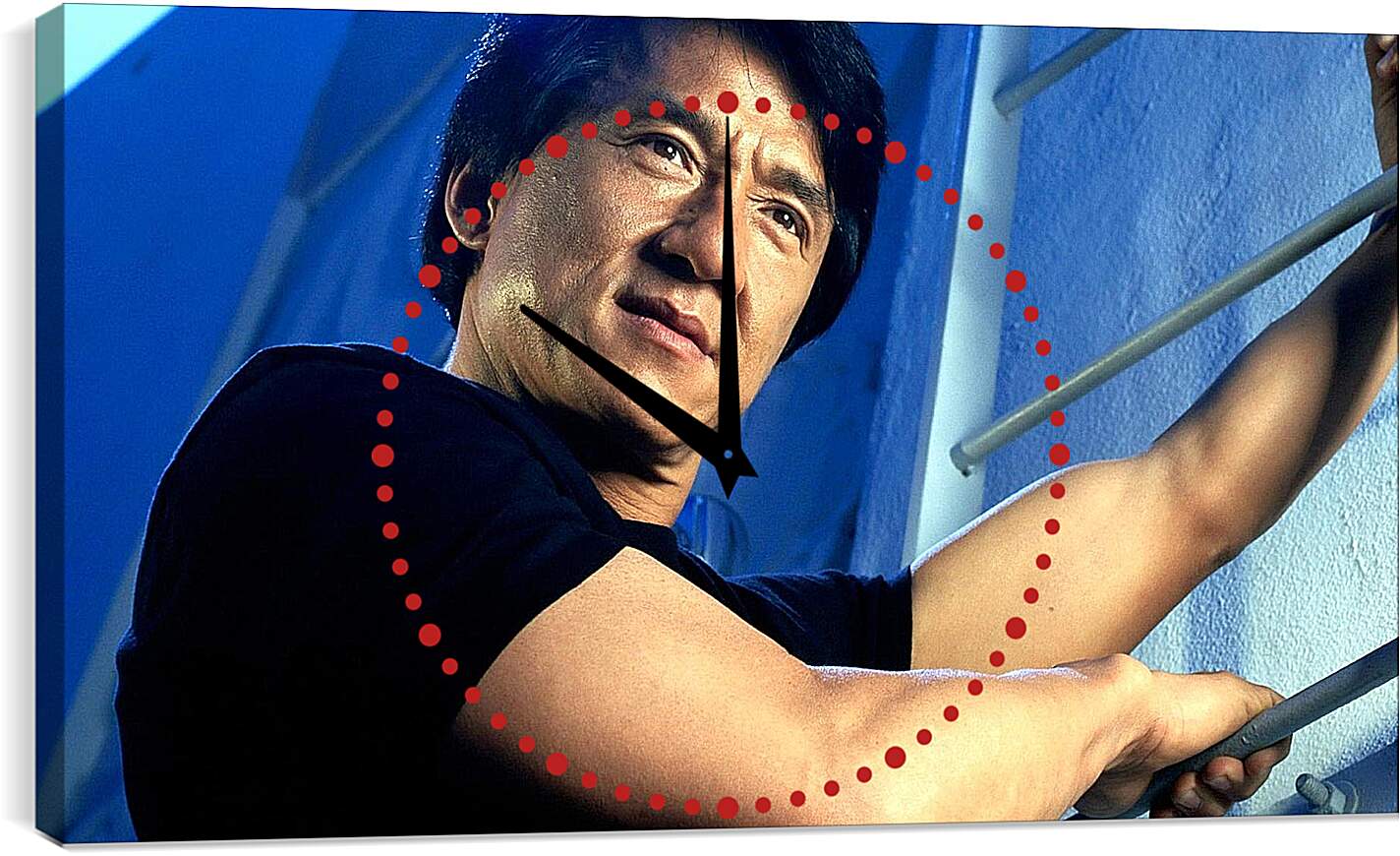Часы картина - Джеки Чан. Jackie Chan