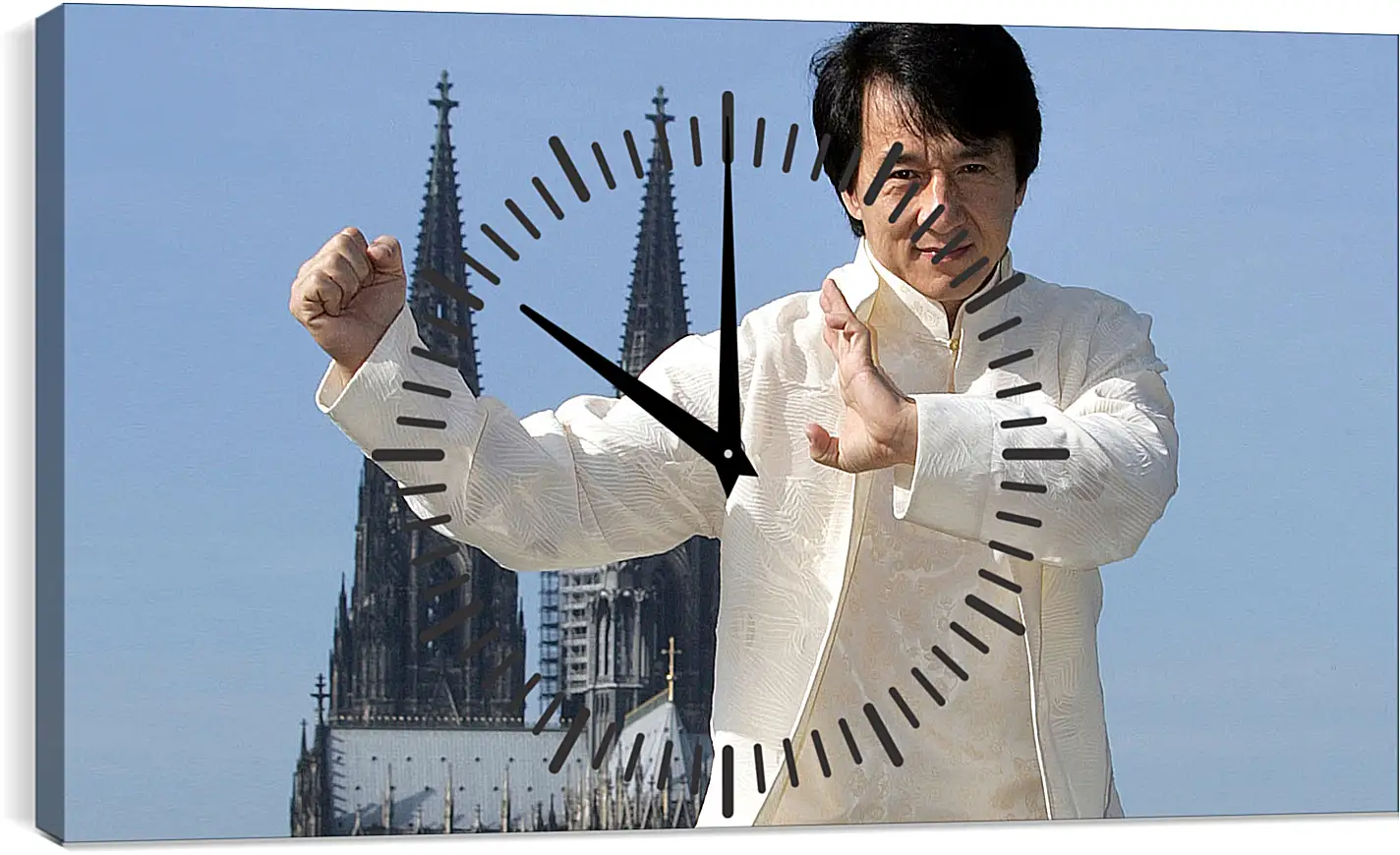 Часы картина - Джеки Чан. Jackie Chan