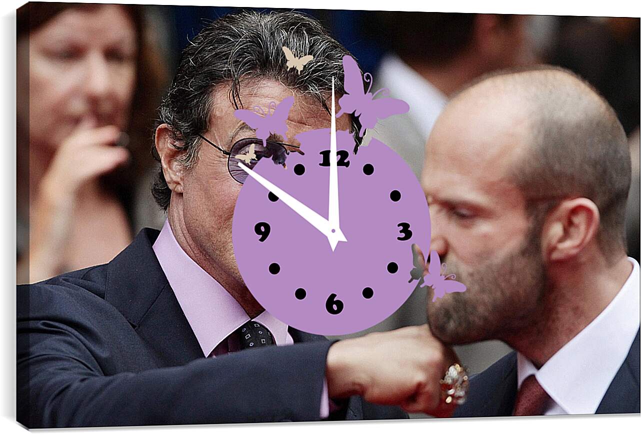 Часы картина - Сильвестр Сталлоне и Джейсон Стэтхэм