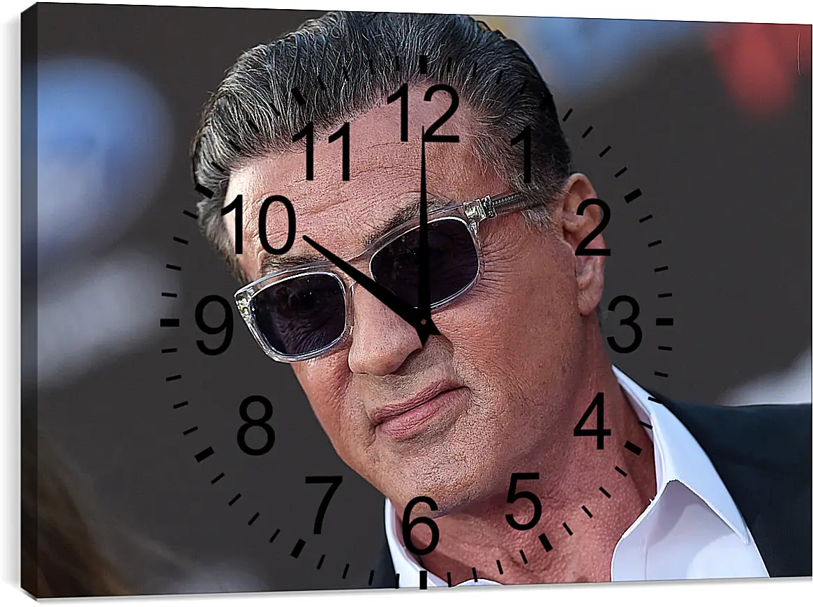 Часы картина - Сильвестр Сталлоне. Sylvester Stallone