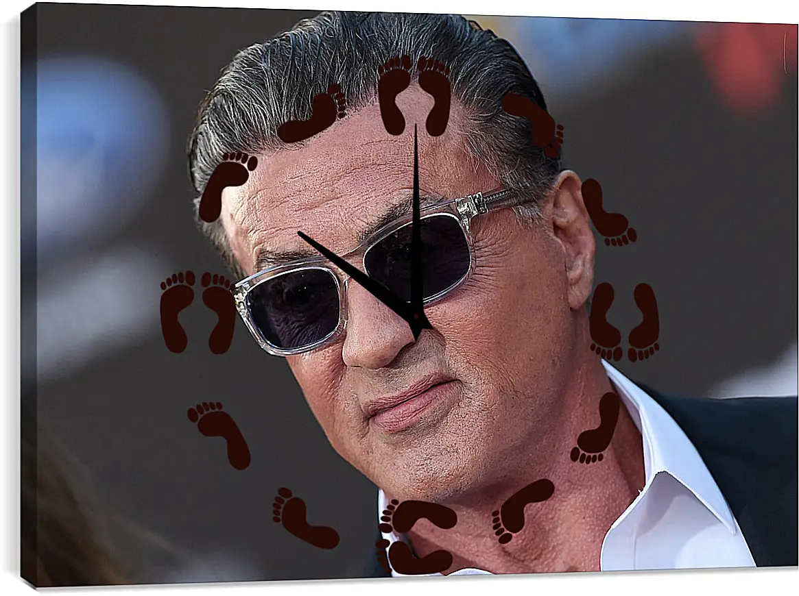 Часы картина - Сильвестр Сталлоне. Sylvester Stallone