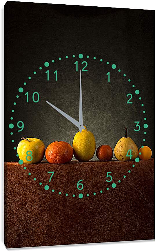 Часы картина - Натюрморт с фруктами