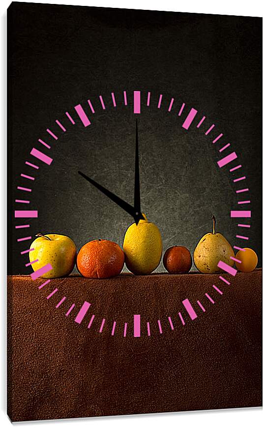 Часы картина - Натюрморт с фруктами