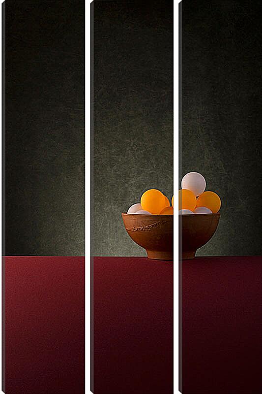Модульная картина - Натюрморт с шарами в вазе