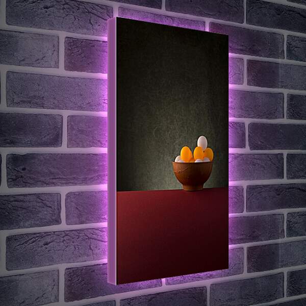 Лайтбокс световая панель - Натюрморт с шарами в вазе