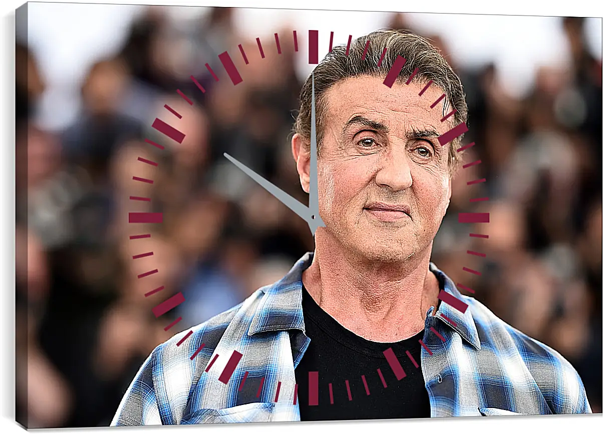 Часы картина - Сильвестр Сталлоне. Sylvester Stallone