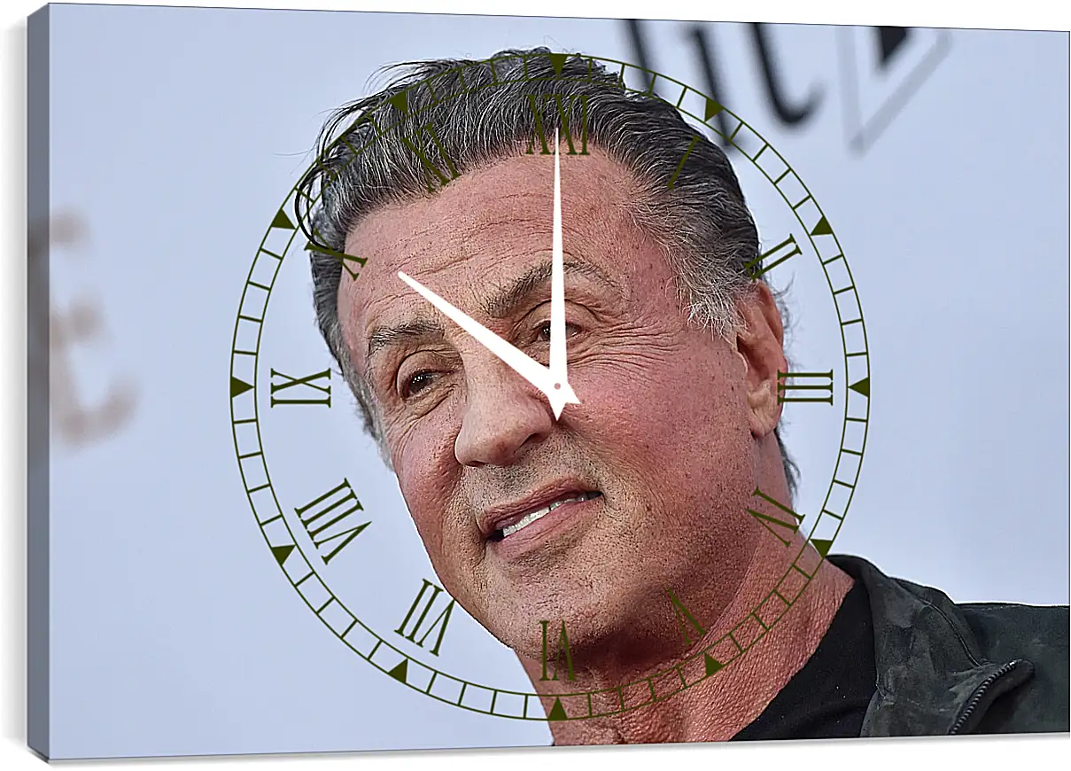 Часы картина - Сильвестр Сталлоне. Sylvester Stallone