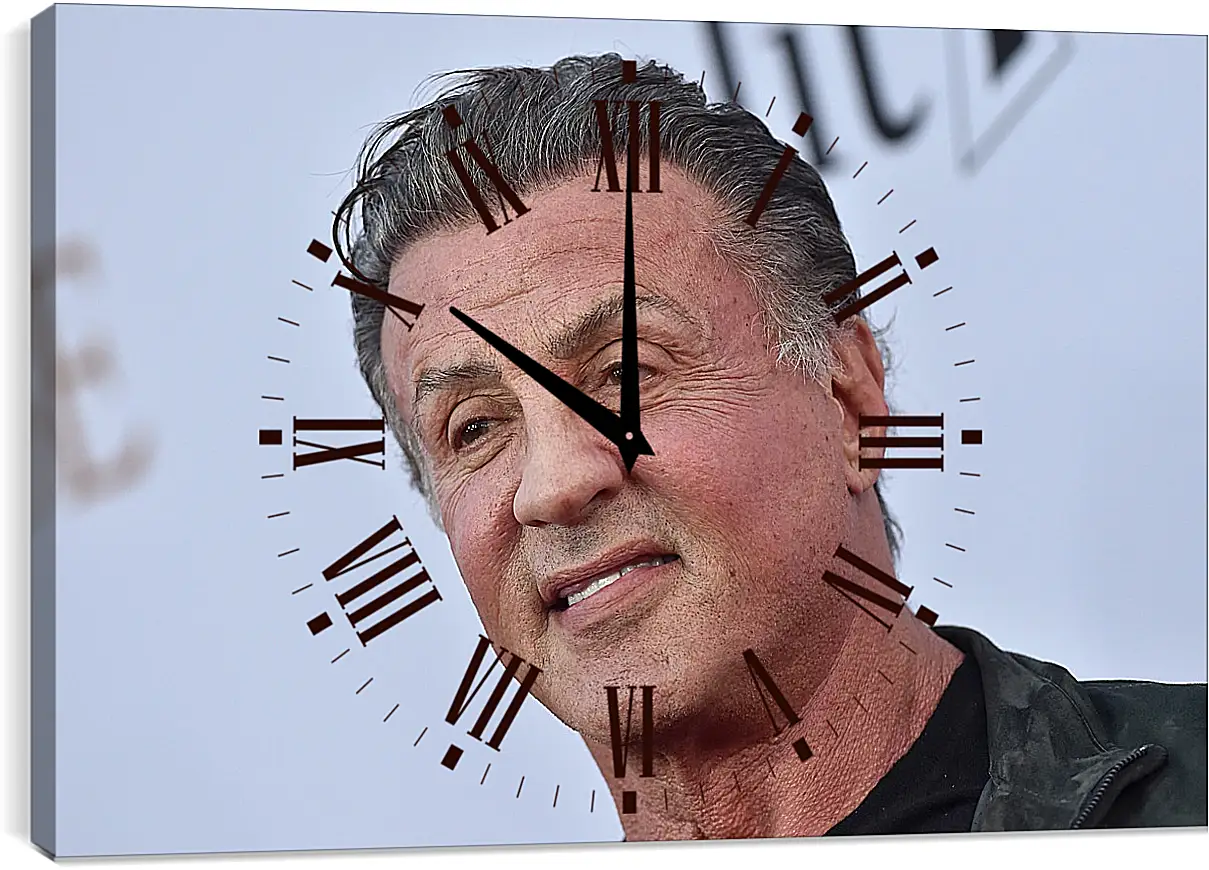 Часы картина - Сильвестр Сталлоне. Sylvester Stallone