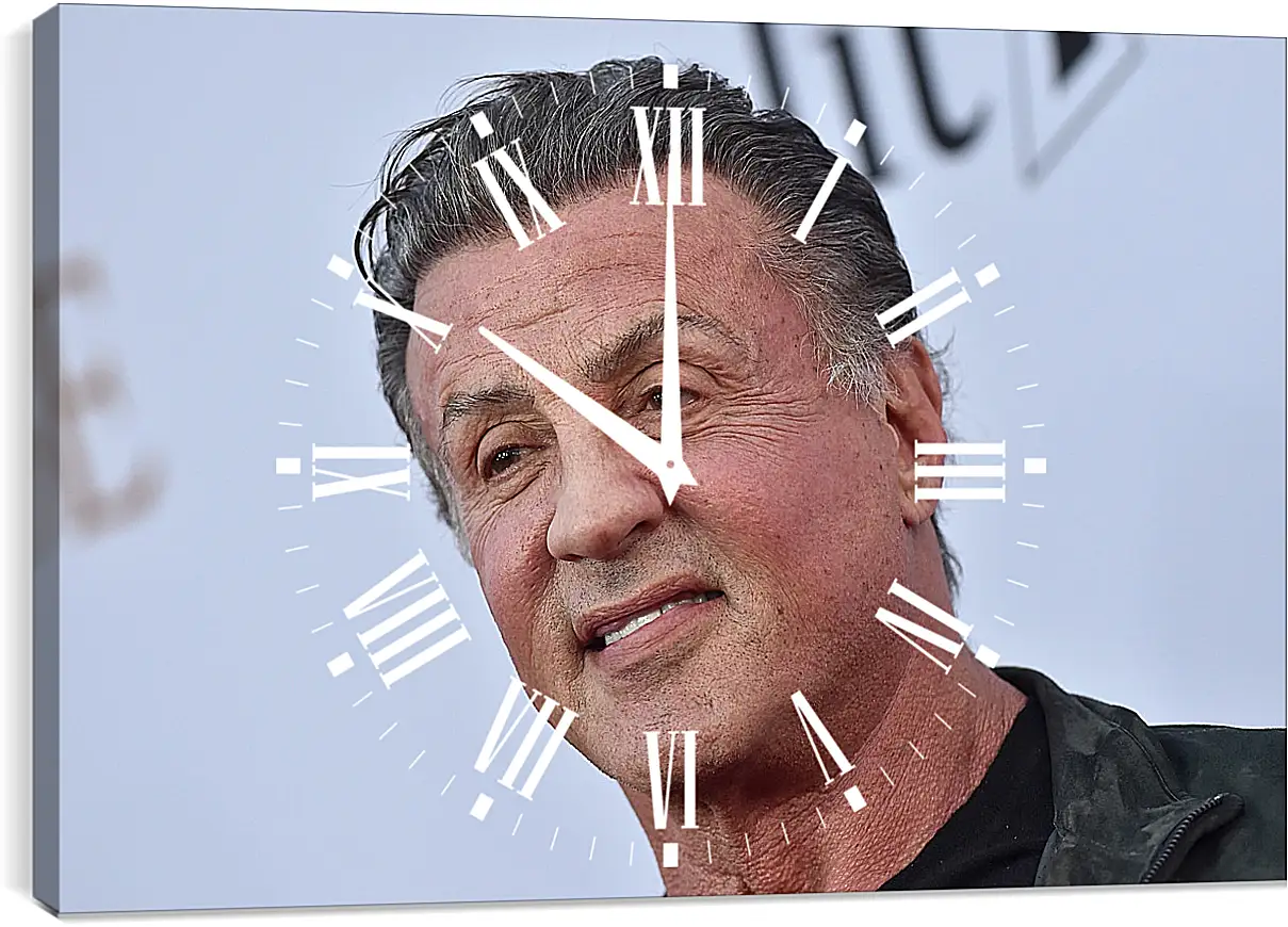 Часы картина - Сильвестр Сталлоне. Sylvester Stallone