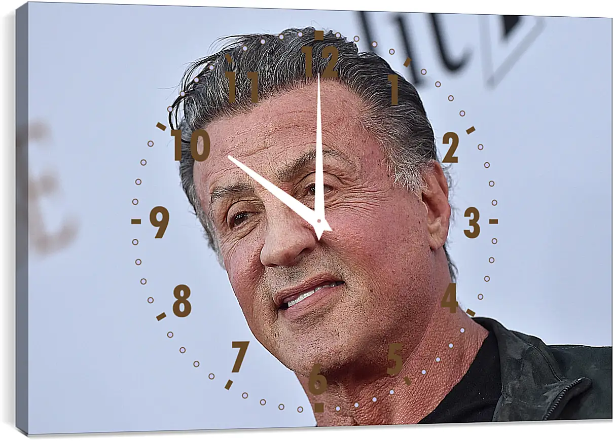 Часы картина - Сильвестр Сталлоне. Sylvester Stallone