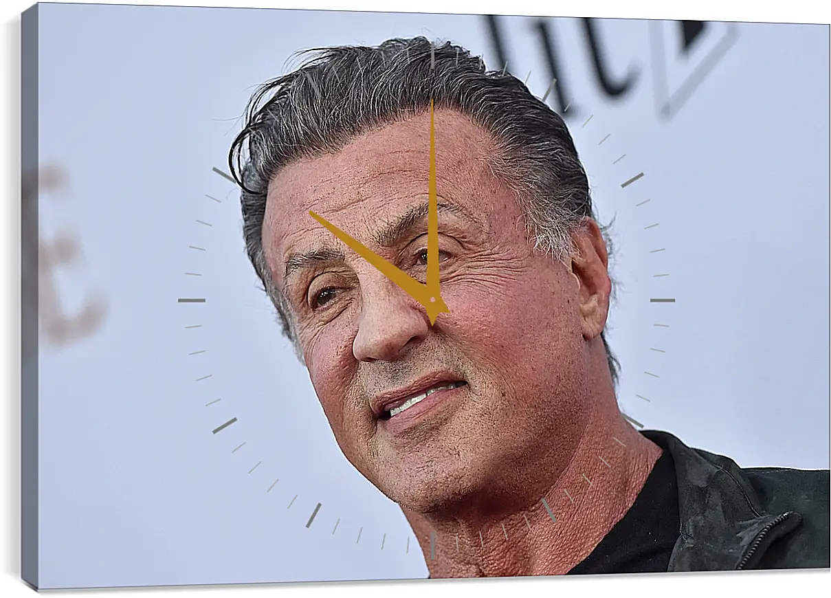 Часы картина - Сильвестр Сталлоне. Sylvester Stallone