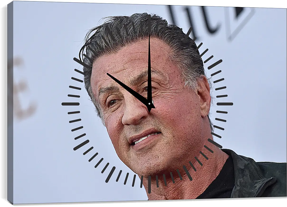 Часы картина - Сильвестр Сталлоне. Sylvester Stallone