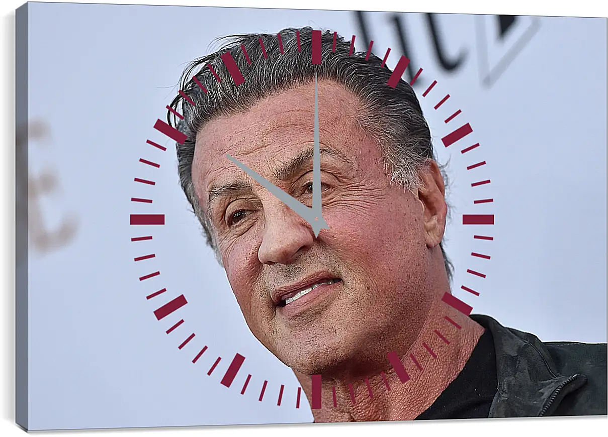 Часы картина - Сильвестр Сталлоне. Sylvester Stallone