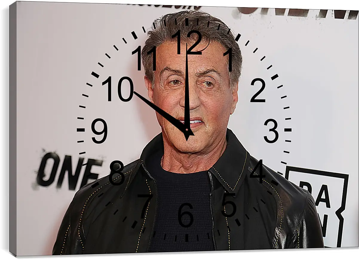 Часы картина - Сильвестр Сталлоне. Sylvester Stallone