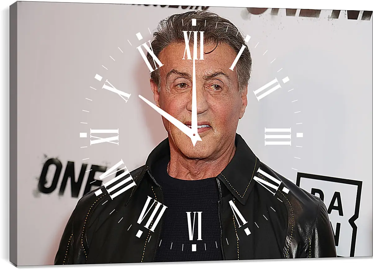 Часы картина - Сильвестр Сталлоне. Sylvester Stallone