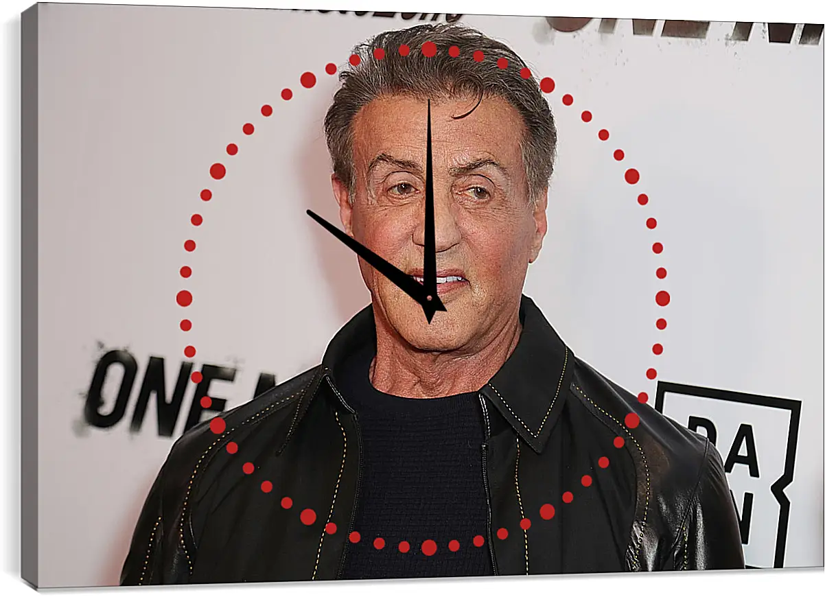 Часы картина - Сильвестр Сталлоне. Sylvester Stallone