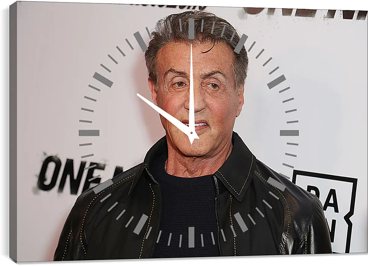 Часы картина - Сильвестр Сталлоне. Sylvester Stallone