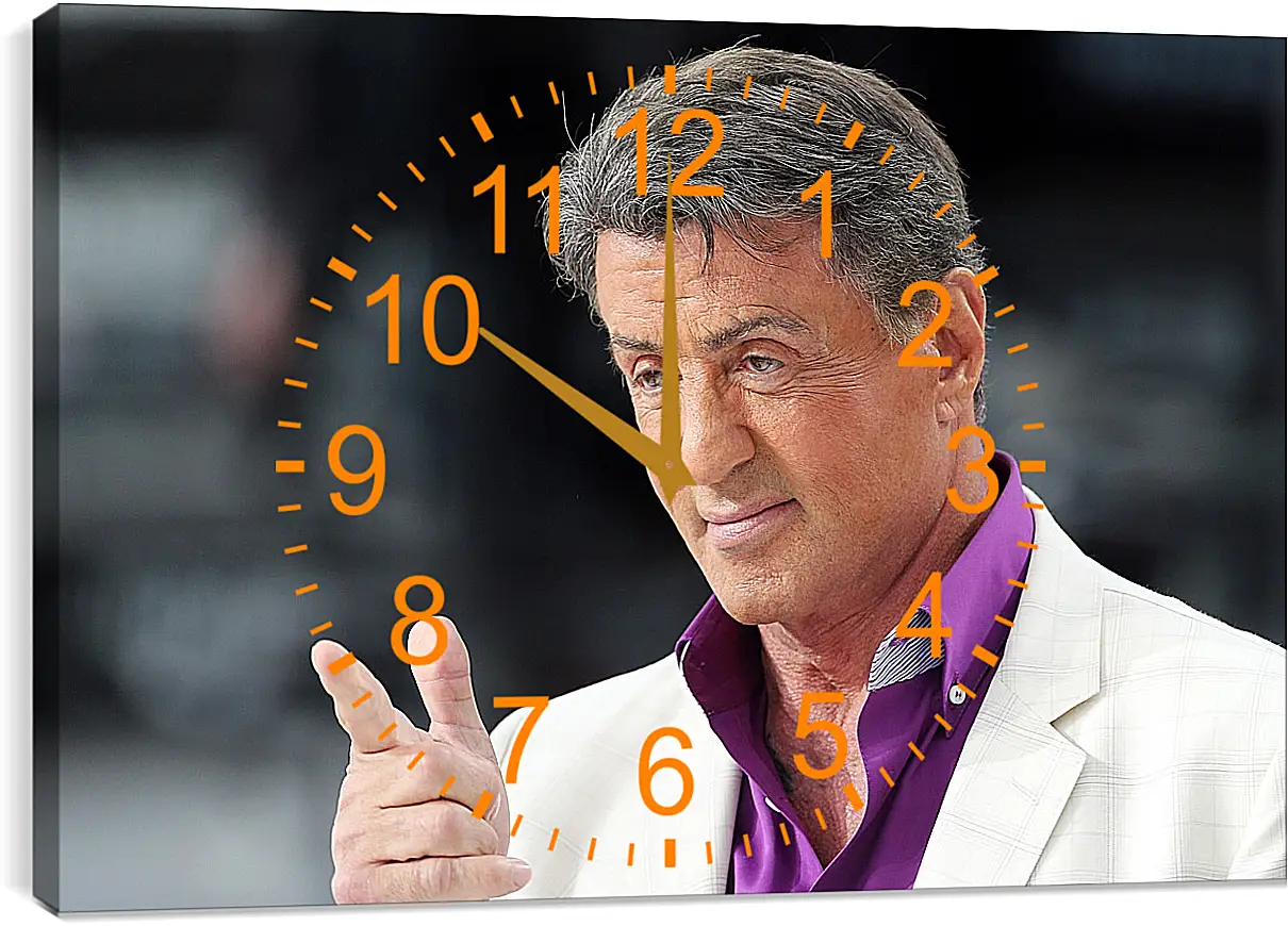 Часы картина - Сильвестр Сталлоне. Sylvester Stallone