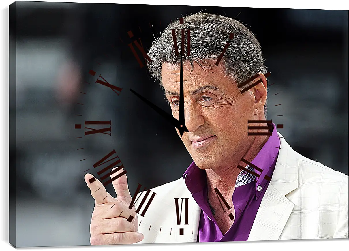 Часы картина - Сильвестр Сталлоне. Sylvester Stallone