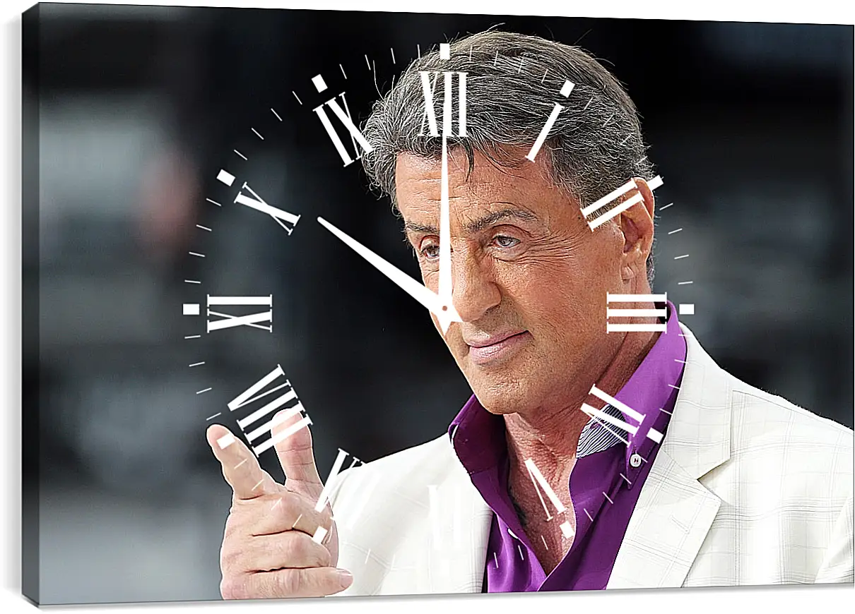 Часы картина - Сильвестр Сталлоне. Sylvester Stallone