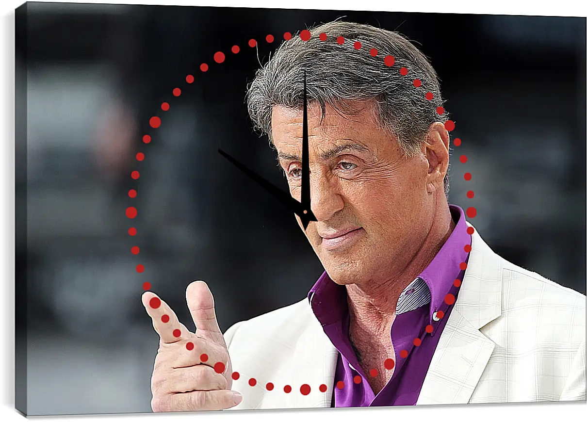 Часы картина - Сильвестр Сталлоне. Sylvester Stallone