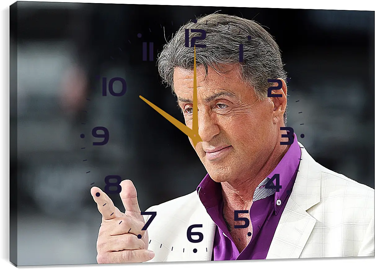 Часы картина - Сильвестр Сталлоне. Sylvester Stallone